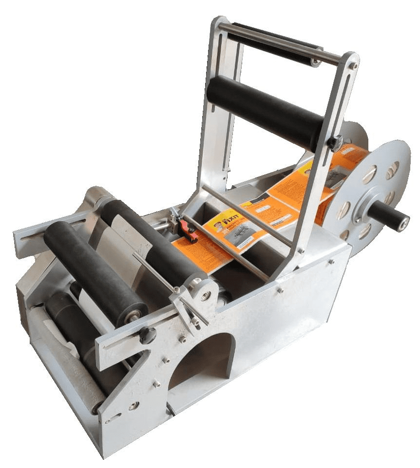 Semi – Automatic Wrap around Sticker Labeling Machine Semi – Automatic Wrap around Sticker Labeling Machine